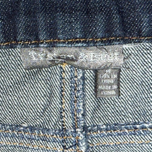 Dark Indigo Denim A-Line Skirt - Picture 8 of 8